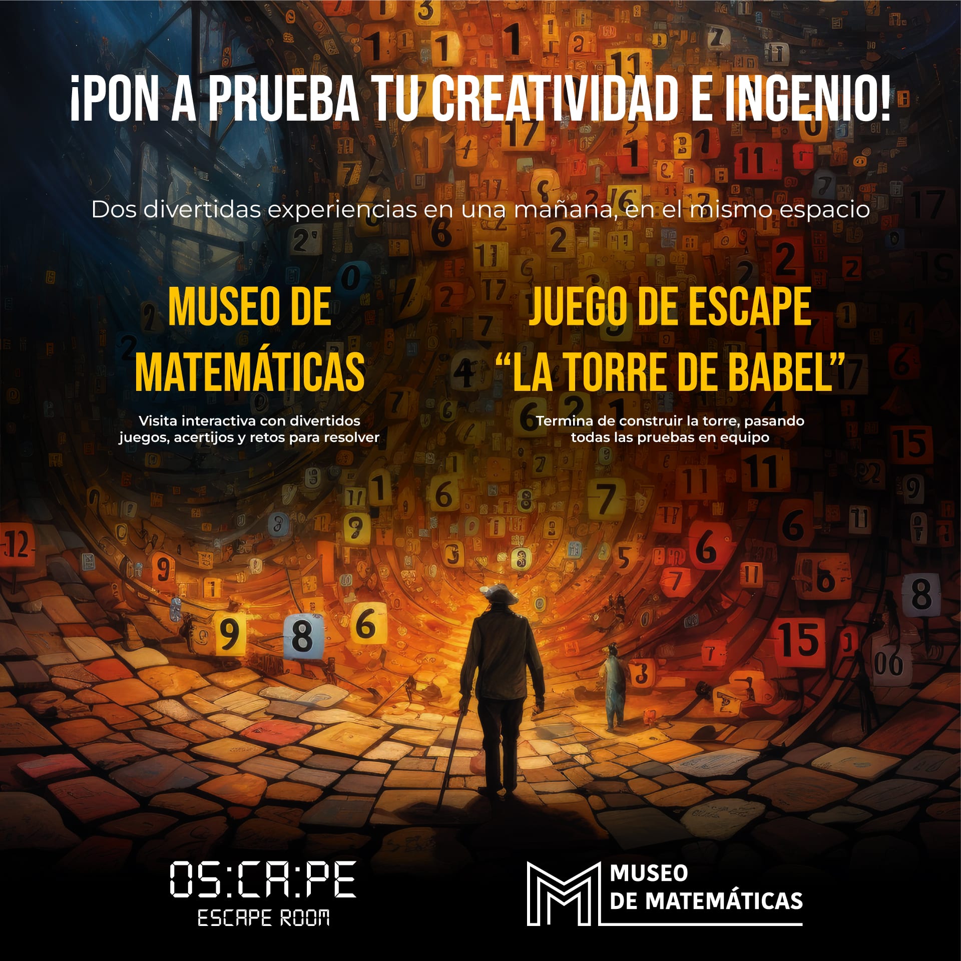 En este momento estás viendo EL MUSEO DE MATEMÁTICAS Y LA SALA DE ESCAPE OESCAPE ORGANIZAN «INGENIOUS, NAVIDADES DE LÓGICA E INGENIO»