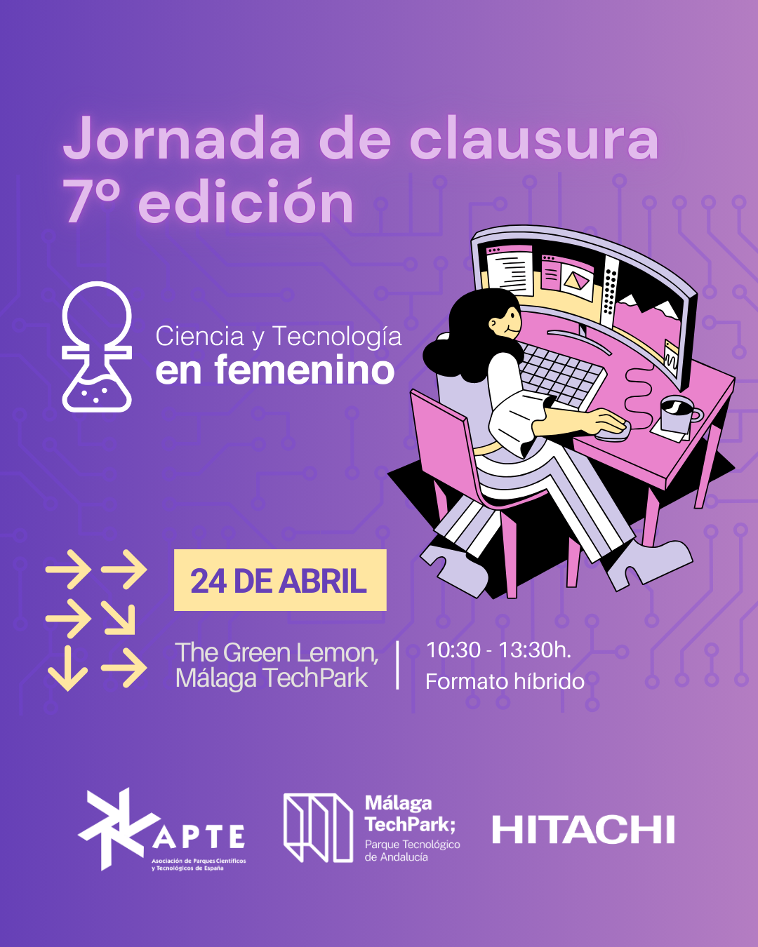 Lee más sobre el artículo APTE CLAUSURARÁ LA 7º EDICIÓN DE SU PROYECTO CIENCIA Y TECNOLOGÍA EN FEMENINO EN MÁLAGA TECHPARK EL PRÓXIMO 24 DE ABRIL
