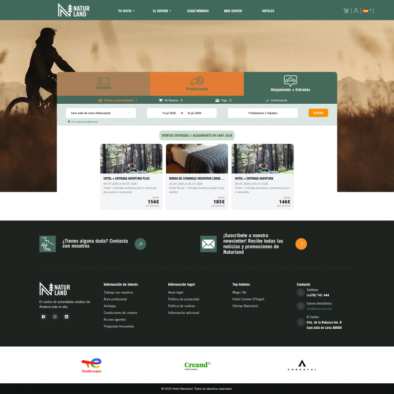 Lee más sobre el artículo NATURLAND AMPLÍA SU CONFIANZA EN WEBDREAMS CON LA EVOLUCIÓN DE SU CENTRAL DE RESERVAS